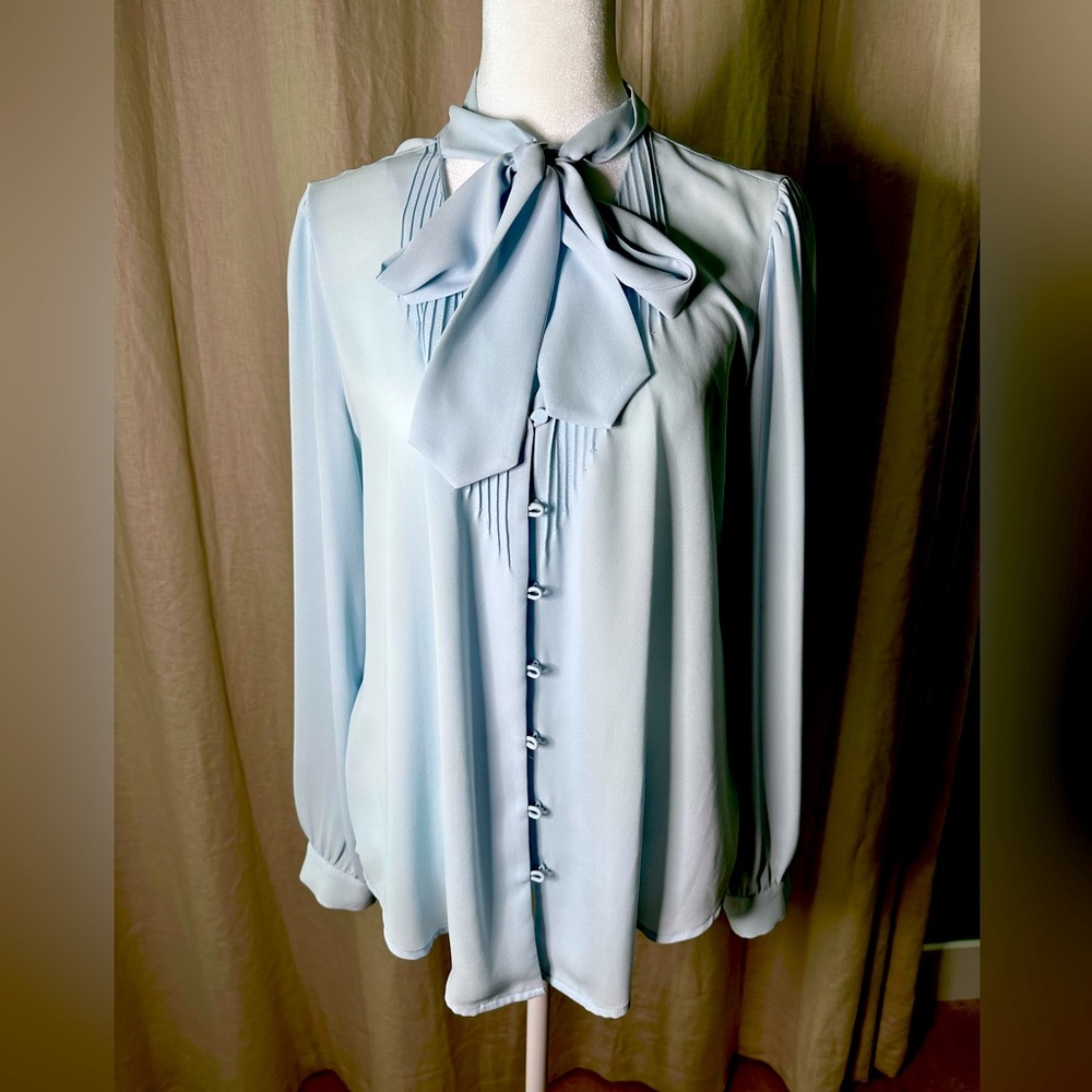 Baby blue blouse